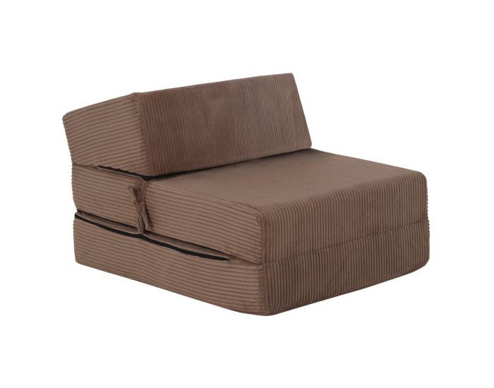 Skladací matrac / kreslo Malen - svetlohnedá