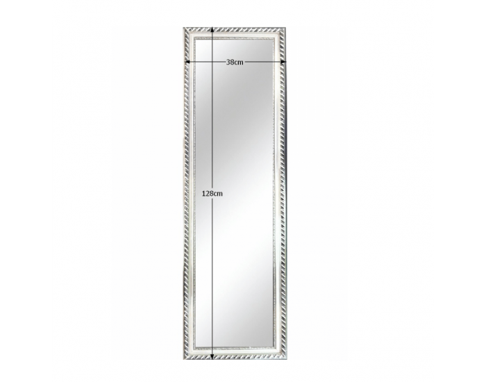 Zrkadlo na stenu Malkia Typ 5 - strieborná