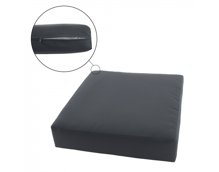 Záhradná pohovka z umelého ratanu Malory - sivá / prírodná