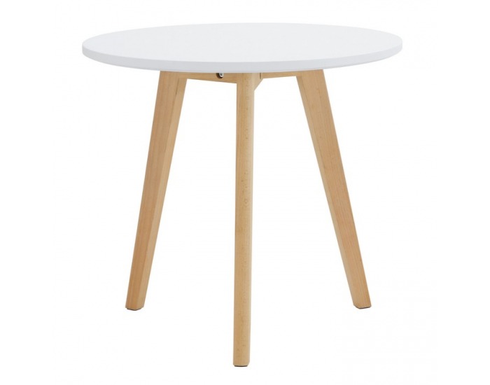 Konferenčný stolík (2 ks) Malto 2 New - biela / buk