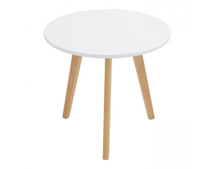 Konferenčný stolík (2 ks) Malto 2 New - biela / buk