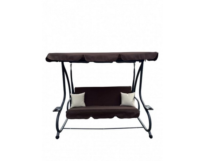 Záhradná hojdačka Mandy - čokoládová / čierna