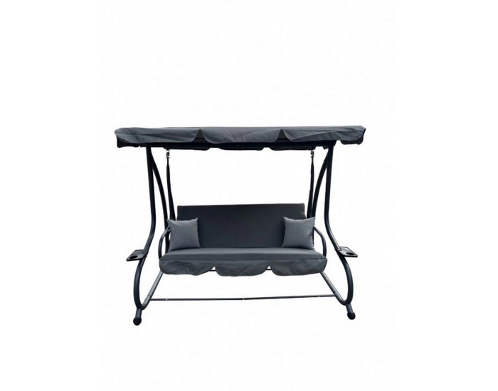 Záhradná hojdačka Mandy - sivá / čierna