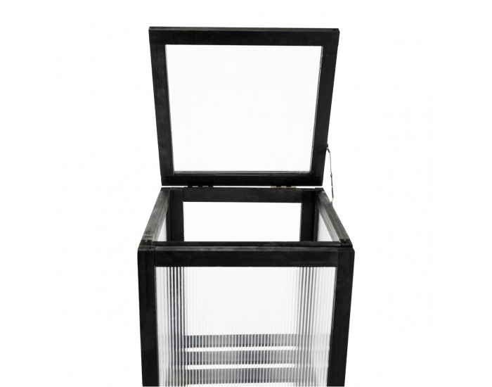 Balkónový skleník Manlo Typ 2 - čierna