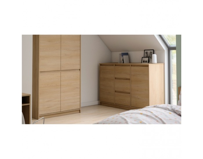 Dvojdverová komoda so zásuvkami Manol K2D3S - cremona