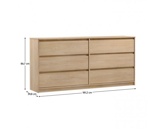 Zásuvková komoda Manol K6S - cremona