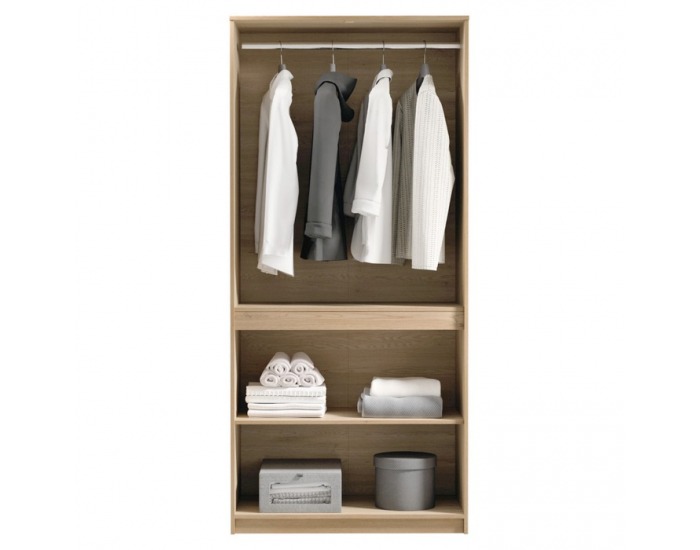 Štvordverová šatníková skriňa Manol S4D - cremona