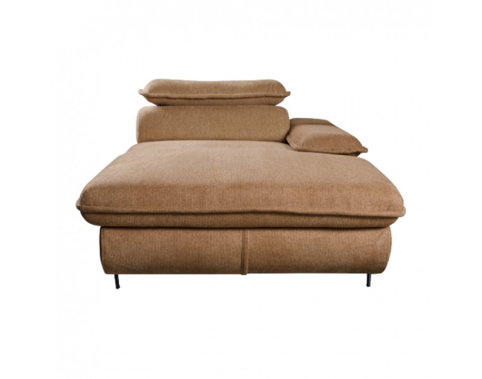 Otoman s úložným priestorom Manty OTT 1BP ZP P - hnedá / čierna