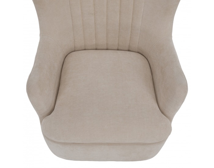 Relaxačné otočné kreslo Maren - sivobéžová