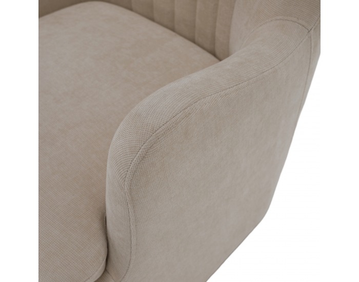 Relaxačné otočné kreslo Maren - sivobéžová