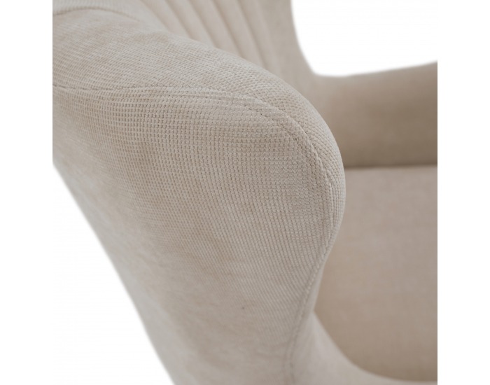 Relaxačné otočné kreslo Maren - sivobéžová