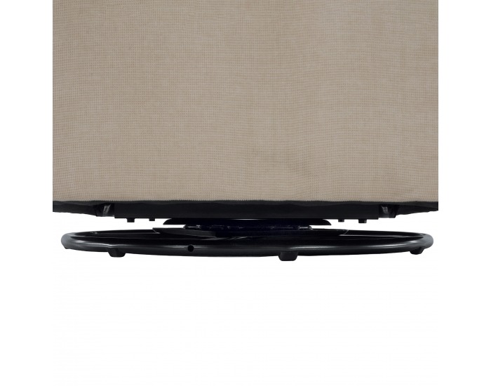 Relaxačné otočné kreslo Maren - sivobéžová