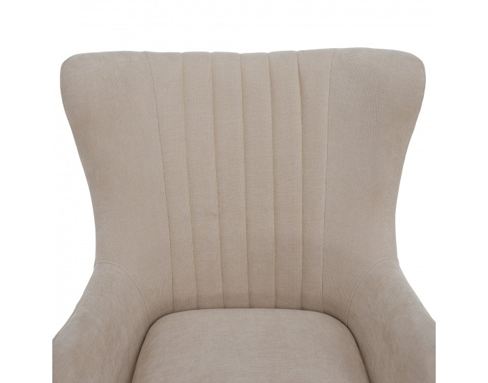 Relaxačné otočné kreslo Maren - sivobéžová