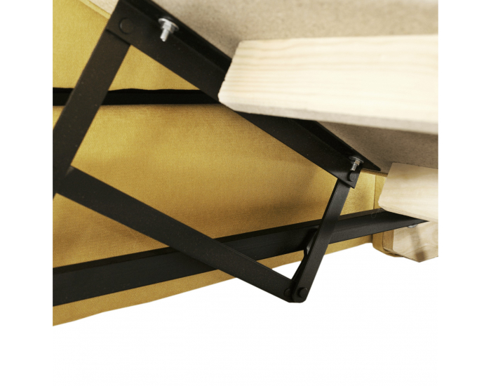 Rohová sedačka U s rozkladom a úložným priestorom Marieta P - žltá / hnedá