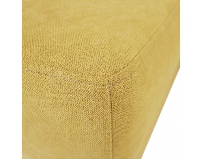 Rohová sedačka U s rozkladom a úložným priestorom Marieta P - žltá / hnedá