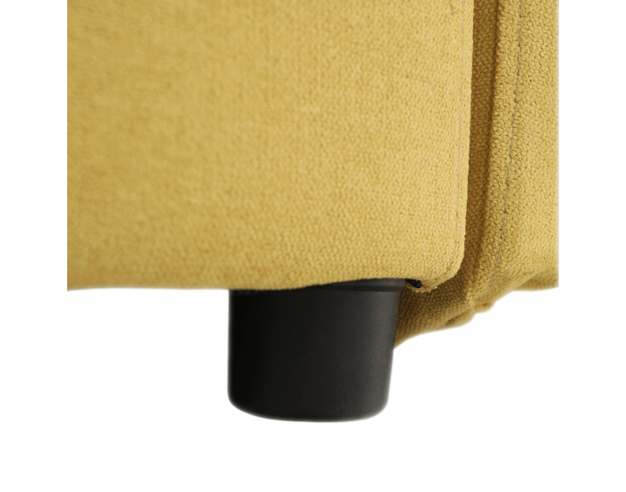 Rohová sedačka U s rozkladom a úložným priestorom Marieta P - žltá / hnedá