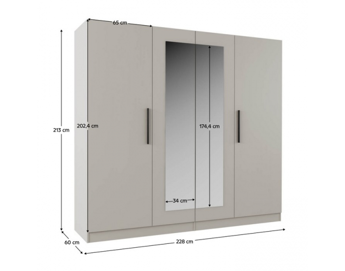 Spálňová zostava Matisa 160 - kašmír