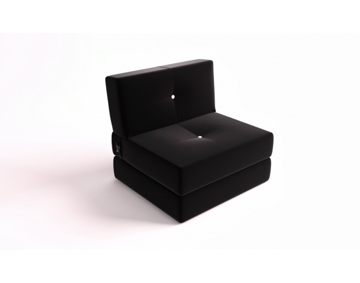 Rozkladacie kreslo Gaučo 90 - čierna