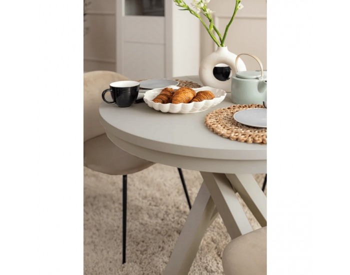 Rozkladací jedálenský stôl Mauli - kašmír