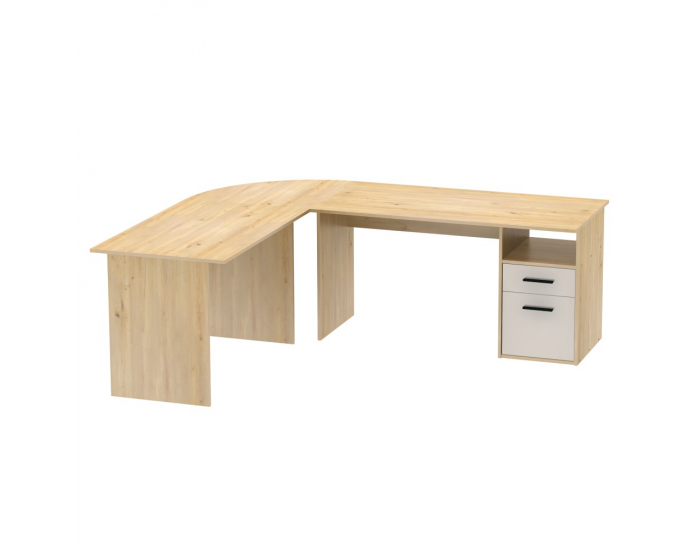 Rohový PC stolík Maurus MA11 New - dub artisan / kašmír