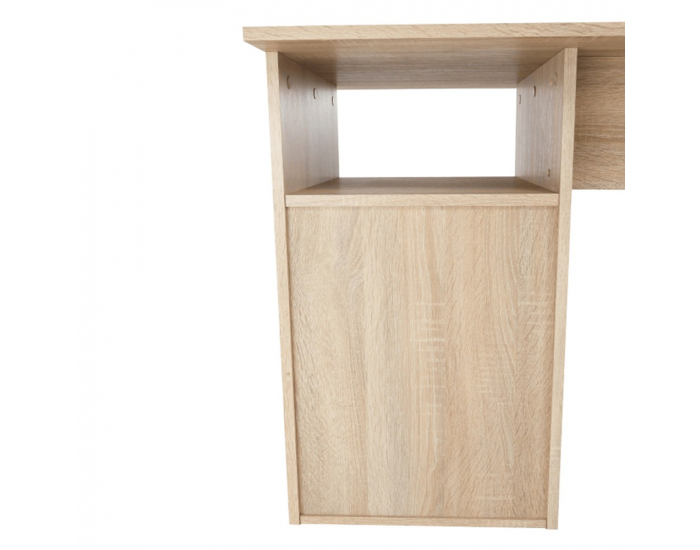 Rohový PC stolík Maurus MA11 New - dub sonoma / biela