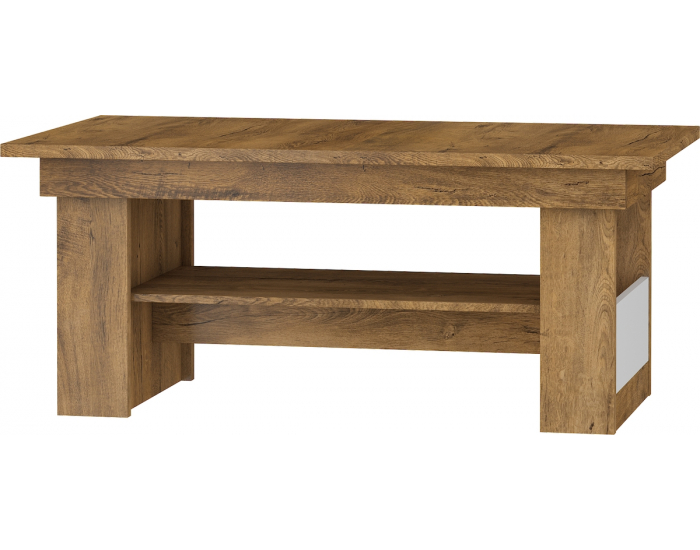 Obývacia izba Maximus - dub burgundský / biely lesk