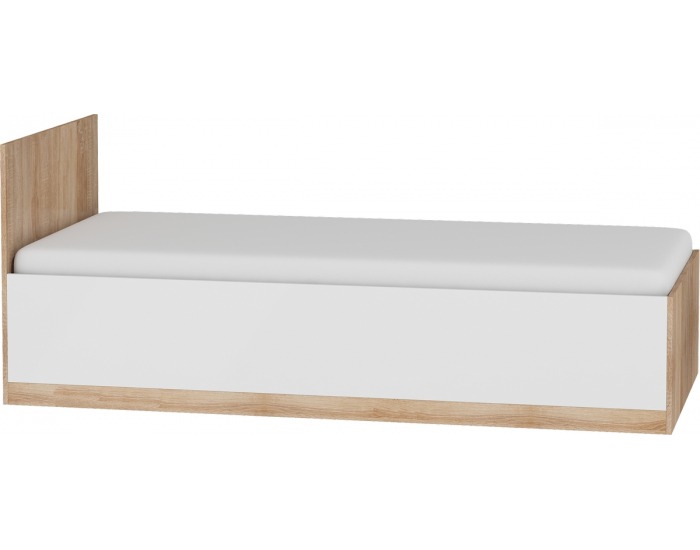 Študentská izba Maximus - sonoma svetlá / biely lesk