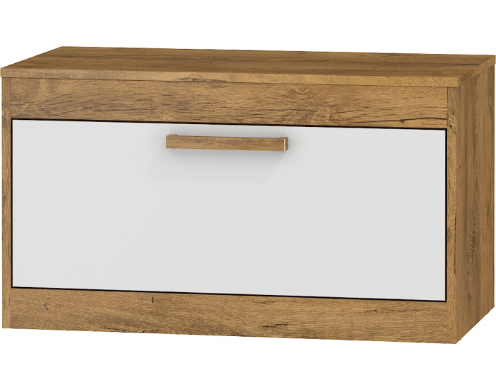 Obývacia izba Maximus - dub burgundský / biely lesk