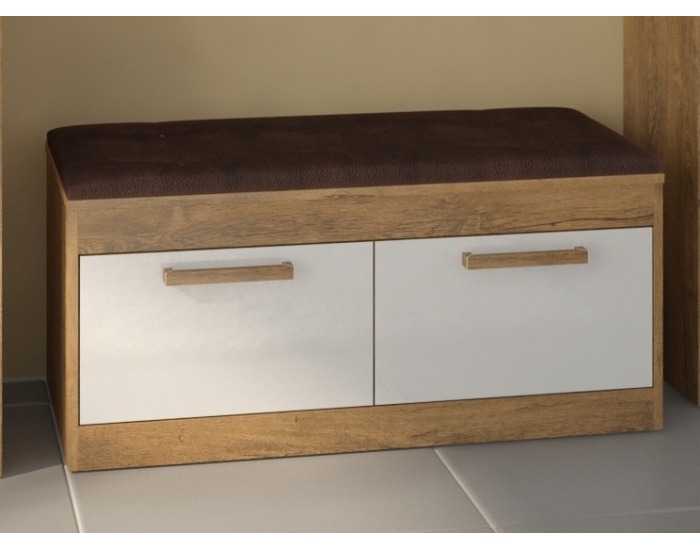 Predsieň Maximus - dub burgundský / biely lesk