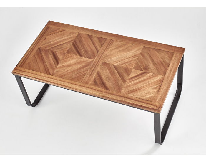 Konferenčný stolík Mazzola - tmavý orech / čierna