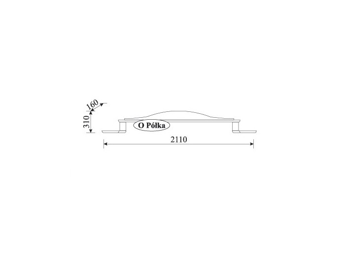 Rustikálna polica Orfeusz O - toffi