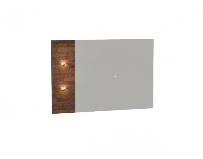 TV panel na stenu s osvetlením Siena SI - dub mocca / biela