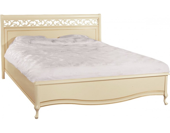Rustikálna manželská posteľ Verona V-AP/N 160 - krém patyna