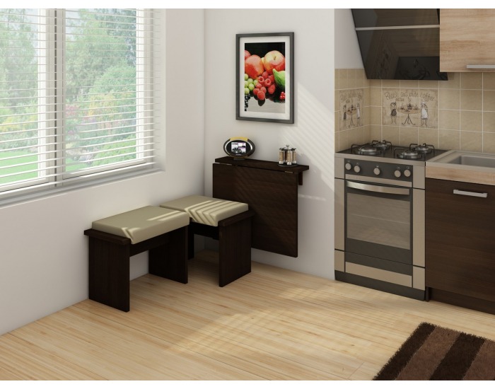 Rozkladací jedálenský stôl Expert 7 - wenge