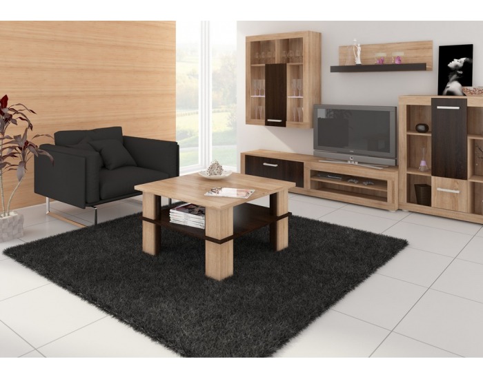 Konferenčný stolík Futura 1 - sonoma svetlá / sonoma tmavá