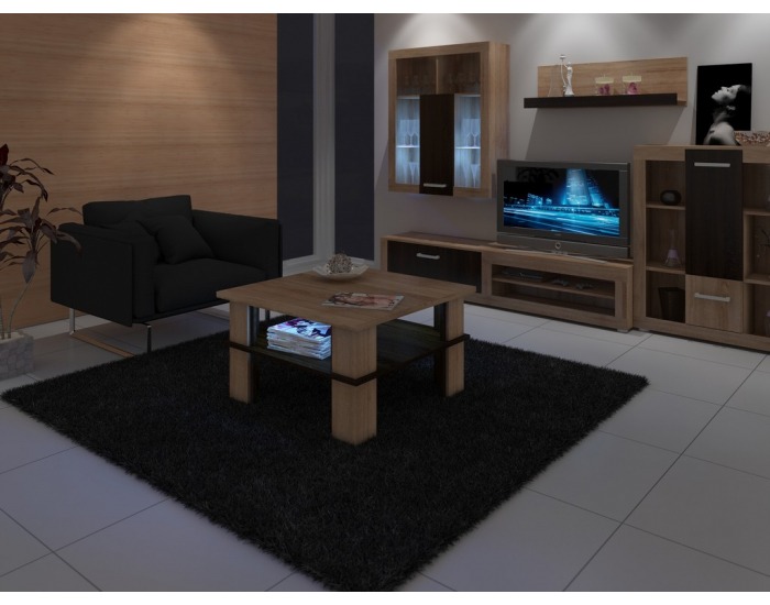 Konferenčný stolík Futura 1 - sonoma svetlá / sonoma tmavá