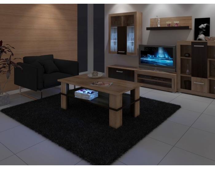 Konferenčný stolík Futura 2 - sonoma svetlá / sonoma tmavá