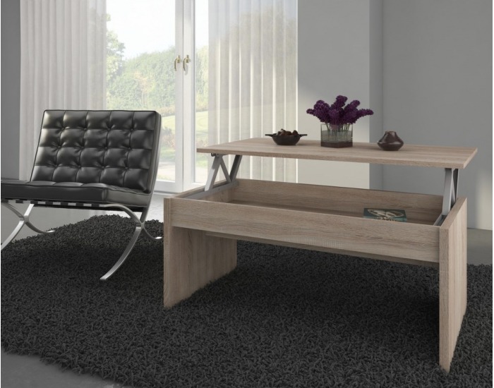 Konferenčný stolík Indila - sonoma svetlá