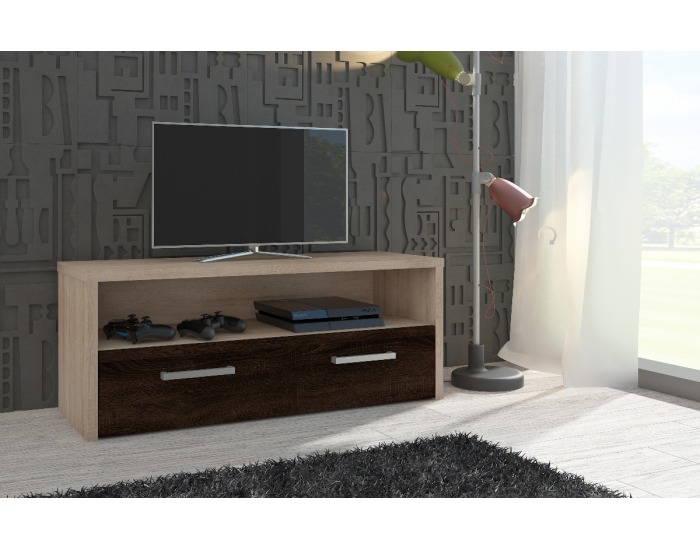 TV stolík Tirana - sonoma svetlá / sonoma tmavá