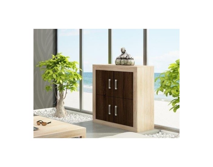 Komoda Verin - sonoma svetlá / sonoma tmavá