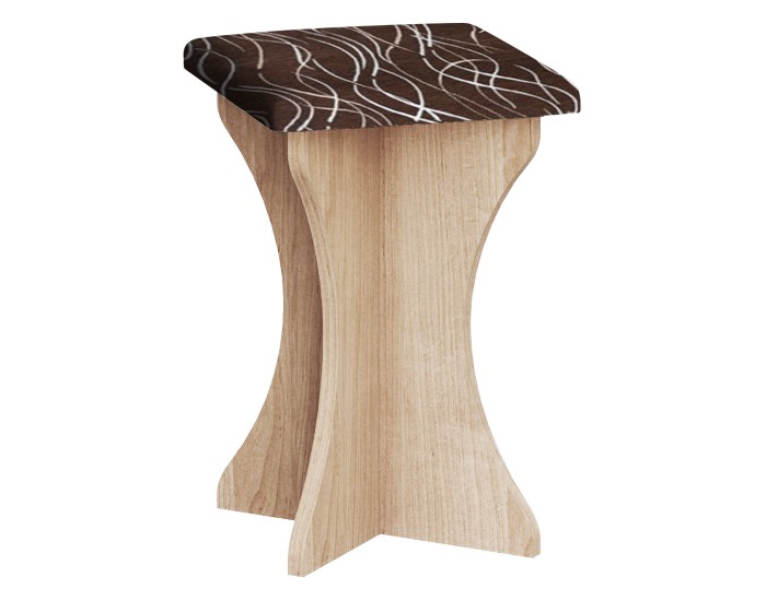 Taburetka ZKU-04 - sonoma svetlá / šenil safari