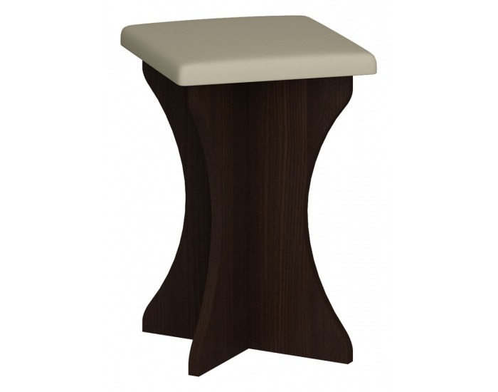 Taburetka ZKU-04 - wenge / béžová ekokoža