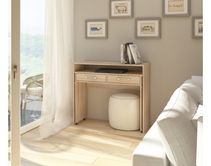 PC stolík Zoom - sonoma svetlá