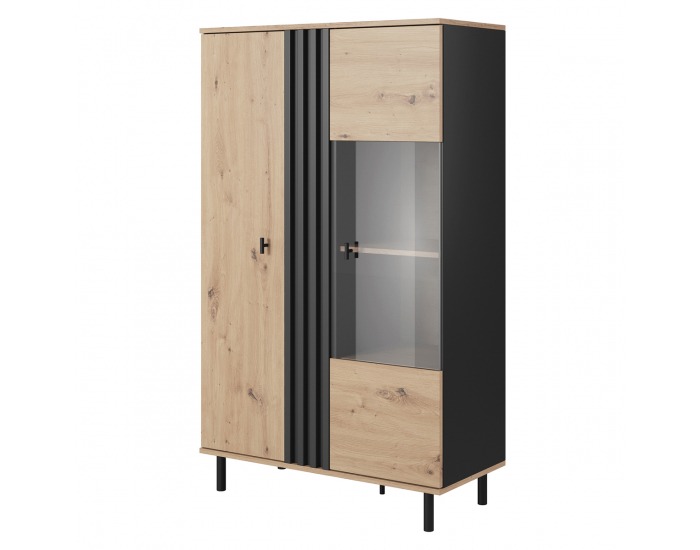 Obývacia izba Medis - dub artisan / čierny antracit