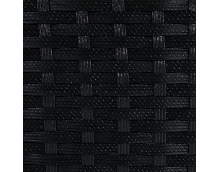 Záhradný nábytok z umelého ratanu Melford - čierna / krémová / prírodná