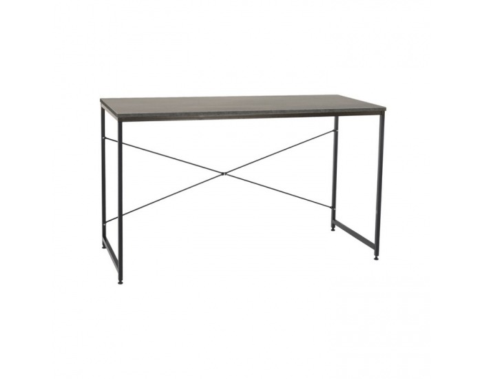 Písací stôl Mellora 120 - betón / čierna