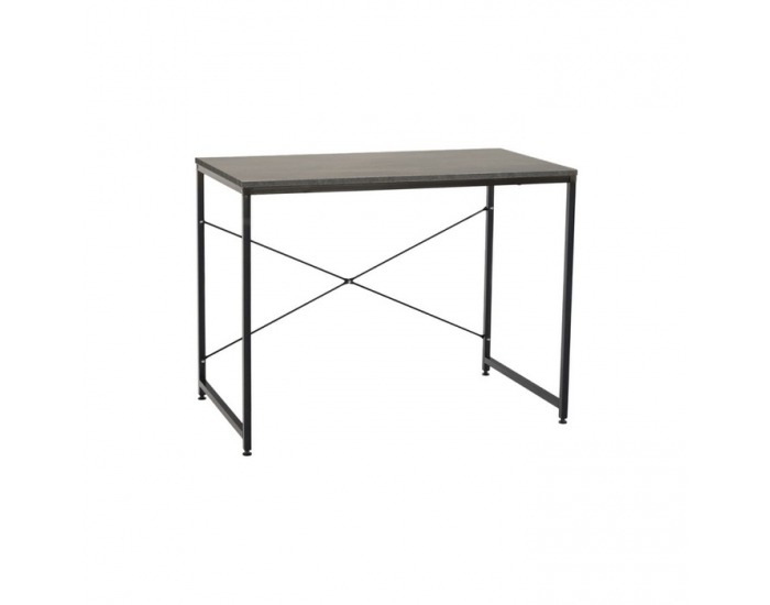 Písací stôl Mellora 90 - betón / čierna