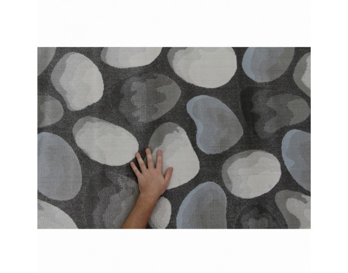 Koberec Menga 67x120 cm - hnedá / sivá / vzor kamene