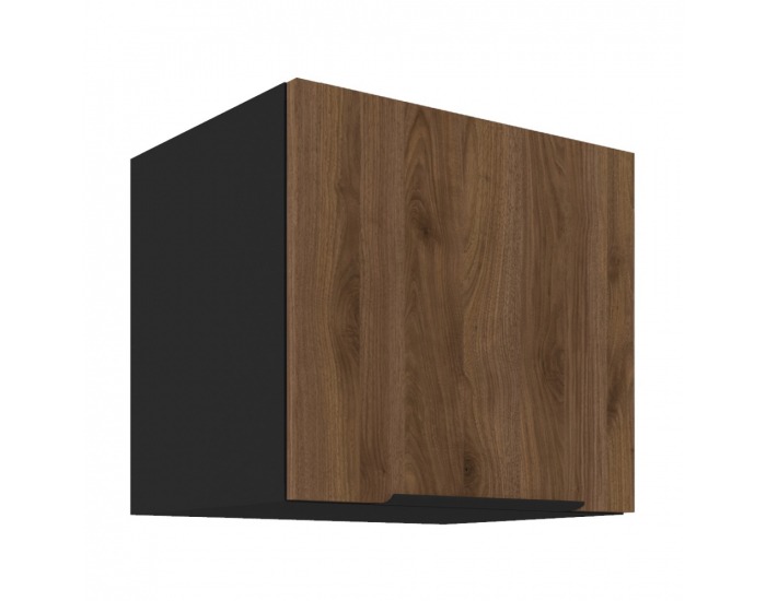 Horná kuchynská skrinka Menzo 40 GU-36 1F - čierna / orech