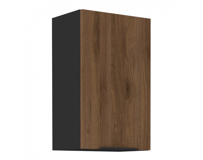 Horná kuchynská skrinka Menzo 45 G-72 1F - čierna / orech